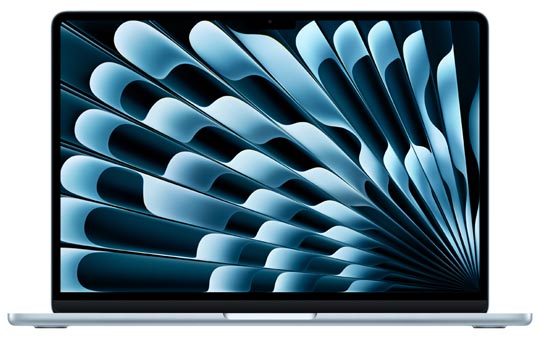 Ноутбук Apple MacBook Air 15 (M4, 10C CPU/10C GPU, 2025), 16 ГБ, 256 ГБ SSD, Sky Blue (небесно-голубой) MC7A4