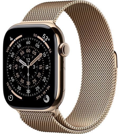 Умные часы Apple Watch Series 11 46mm Gold Titanium Case with Milanese Loop Gold(золотой)