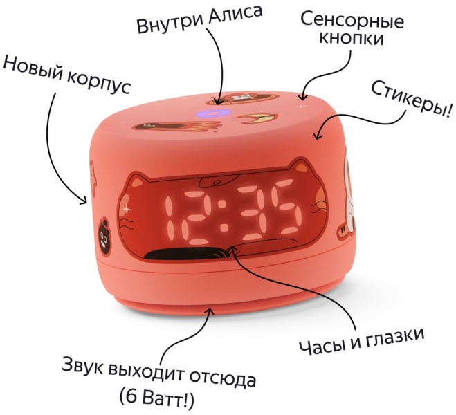 Яндекс Станция Лайт 2 с Алисой на YaGPT, коралловая