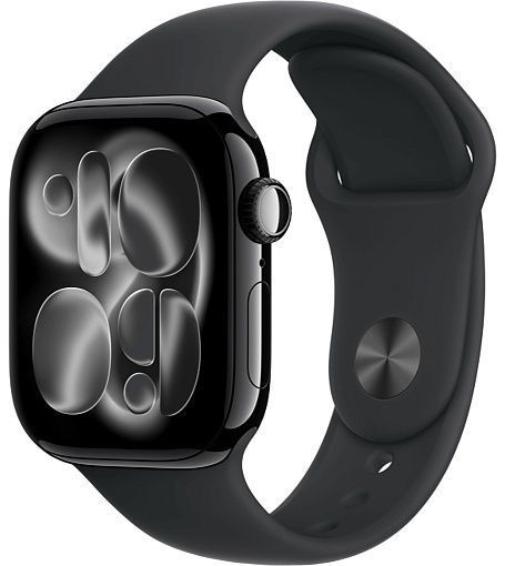 Умные часы Apple Watch Series 11 42mm Jet Black Aluminum Case with Sport Band Black(черный)
