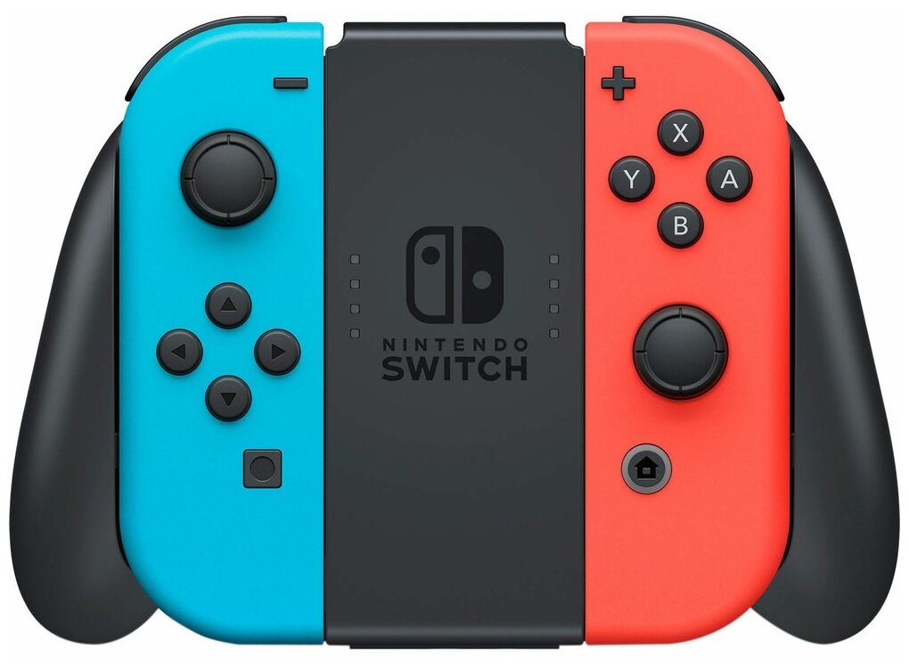 Игровая приставка Nintendo Switch (OLED model), неоновый синий/неоновый красный