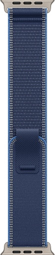 Apple Watch Ultra 3 (2025) 49mm Natural Titanium Case with Blue/Bright Blue Trail Loop (S/M)