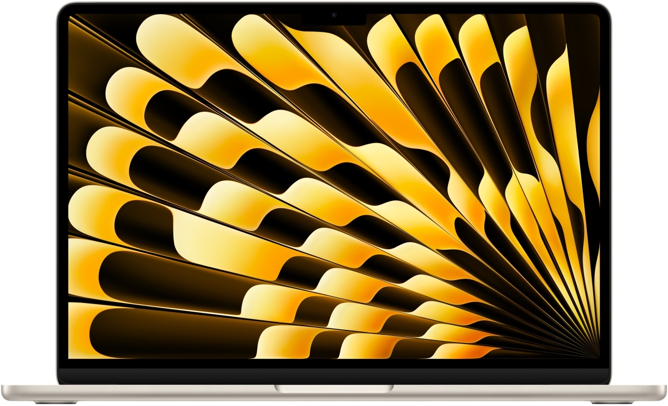 Ноутбук Apple MacBook Air 15 (M4, 10C CPU/10C GPU, 2025), 24 ГБ, 512 ГБ SSD, Starlight (сияющая звезда)