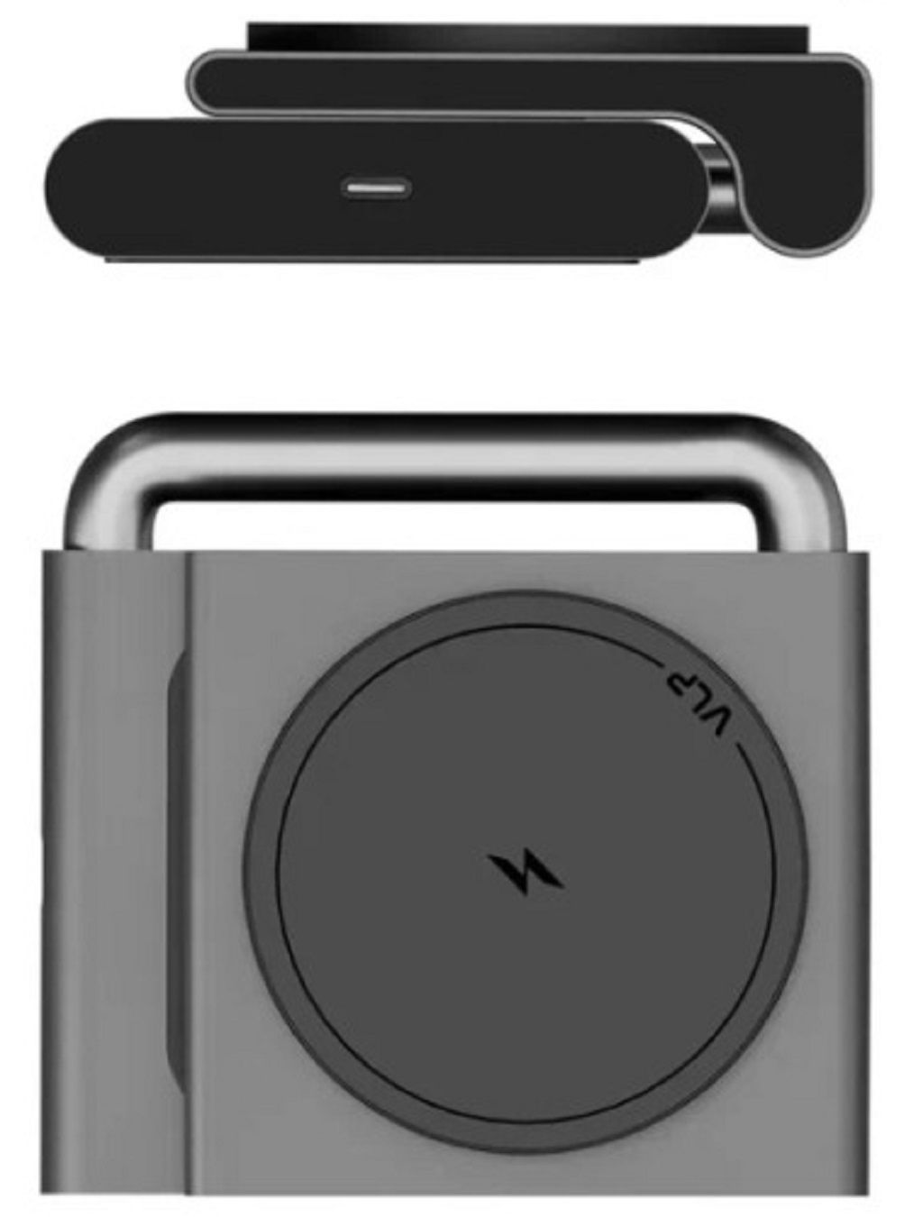 Беспроводное зарядное устройство VLP Zen Charger MagSafe для Apple, серый