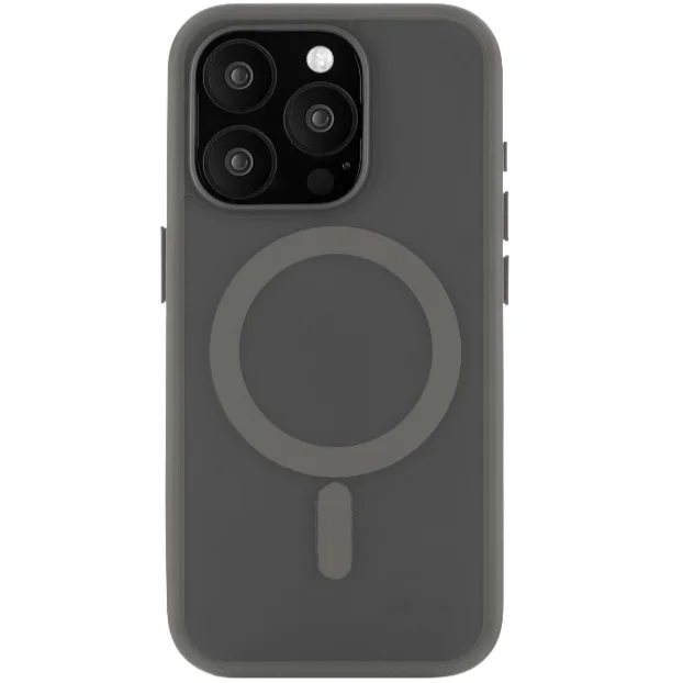 Чехол защитный uBear Cloud Mag Case, iPhone 16 Pro Max, MagSafe, серый