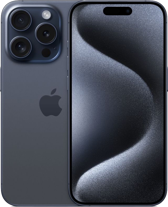 Смартфон Apple iPhone 15 Pro 256GB, Blue Titanium (синий)