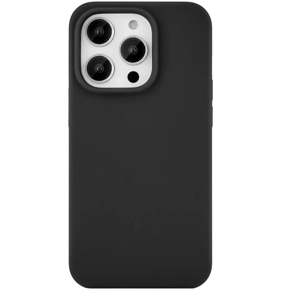 Чехол силиконовый MagSafe uBear iPhone 16 Pro, черный