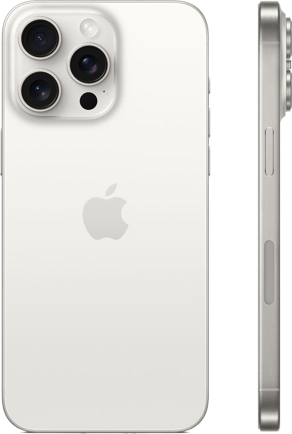 Смартфон Apple iPhone 15 Pro Max 256GB, White Titanium (белый)