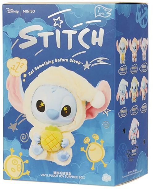 Labubu Stitch Eat Something Before Sleep (Disney Miniso)