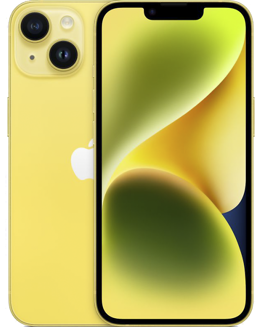 Смартфон Apple iPhone 14 128GB, желтый