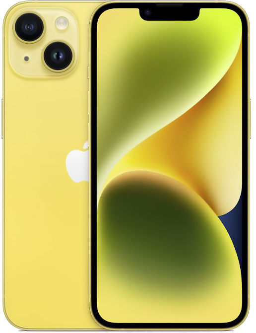 Смартфон Apple iPhone 14 256GB, желтый