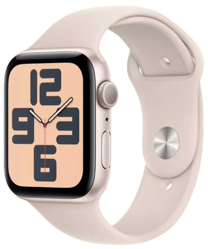 Apple Watch Series SE 2023 40mm Starlight Aluminum Case with Starlight Sand Sport Band