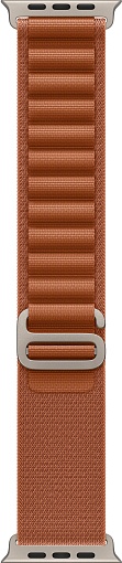 Apple Watch Ultra 3 (2025) 49mm Natural Titanium Case with Terra Cotta Alpine Loop Small