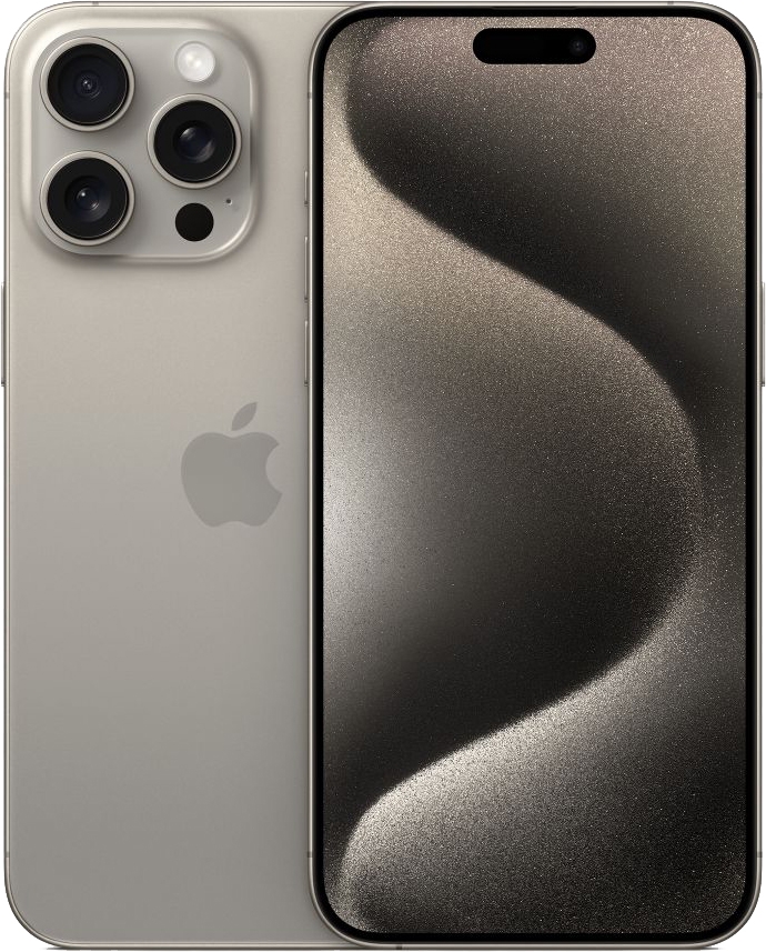 Смартфон Apple iPhone 15 Pro Max 1TB, Natural Titanium (серый)