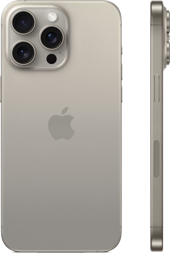 Смартфон Apple iPhone 15 Pro Max 256GB, Natural Titanium (серый)