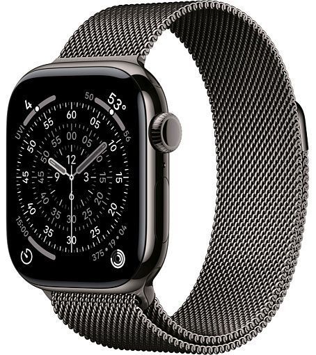 Умные часы Apple Watch Series 11 42mm Slate Titanium Case with Milanese Loop Slate(темно-серый)