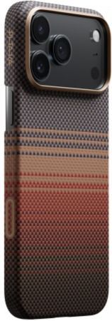 Чехол PITAKA Ultra-Slim с MagSafe для iPhone 17 Pro Max, принт закат (Sunset) (KI1702SPM)