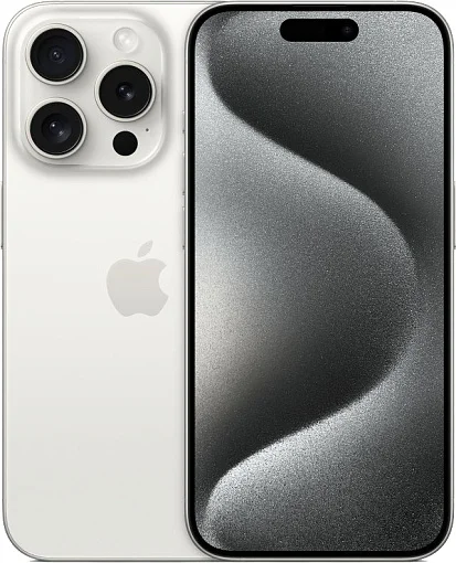Смартфон Apple iPhone 15 Pro 1TB, White Titanium (белый)