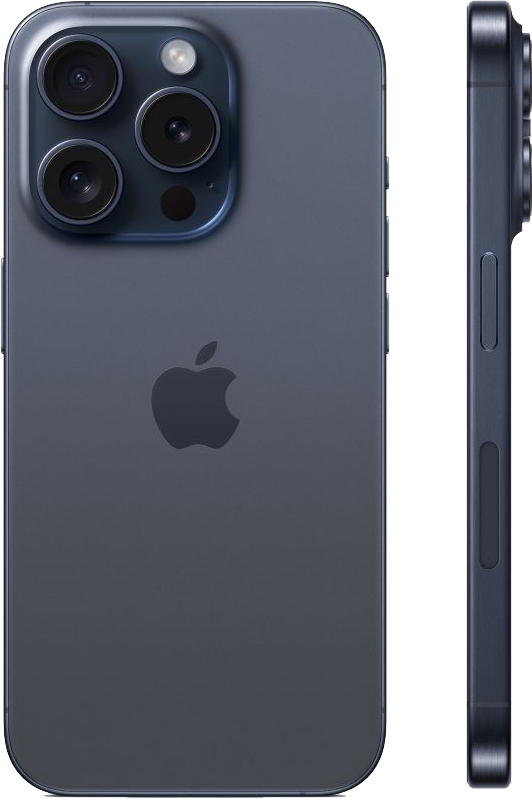 Смартфон Apple iPhone 15 Pro 256GB, Blue Titanium (синий)