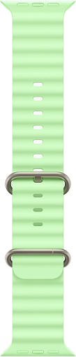 Apple Watch Ultra 3 (2025) 49mm Natural Titanium Case with Neon Green Ocean Band