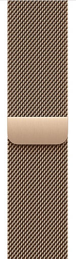 Apple Watch Series 11 42mm Gold Titanium Case with Milanese Loop Gold