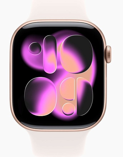 Apple Watch Series 11 46mm Rose Gold Aluminum Case with Sport Band Light Blush