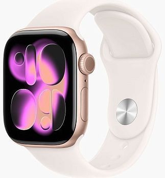 Умные часы Apple Watch Series 11 42mm Rose Gold Aluminum Case with Sport Light Blush(нежно-розовый)