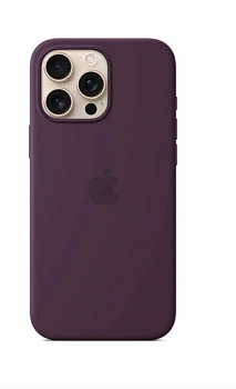 Чехол силиконовый MagSafe iPhone 16 Pro Max, фиолетовый