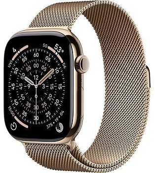 Умные часы Apple Watch Series 11 46mm Gold Titanium Case with Milanese Loop Gold(золотой)