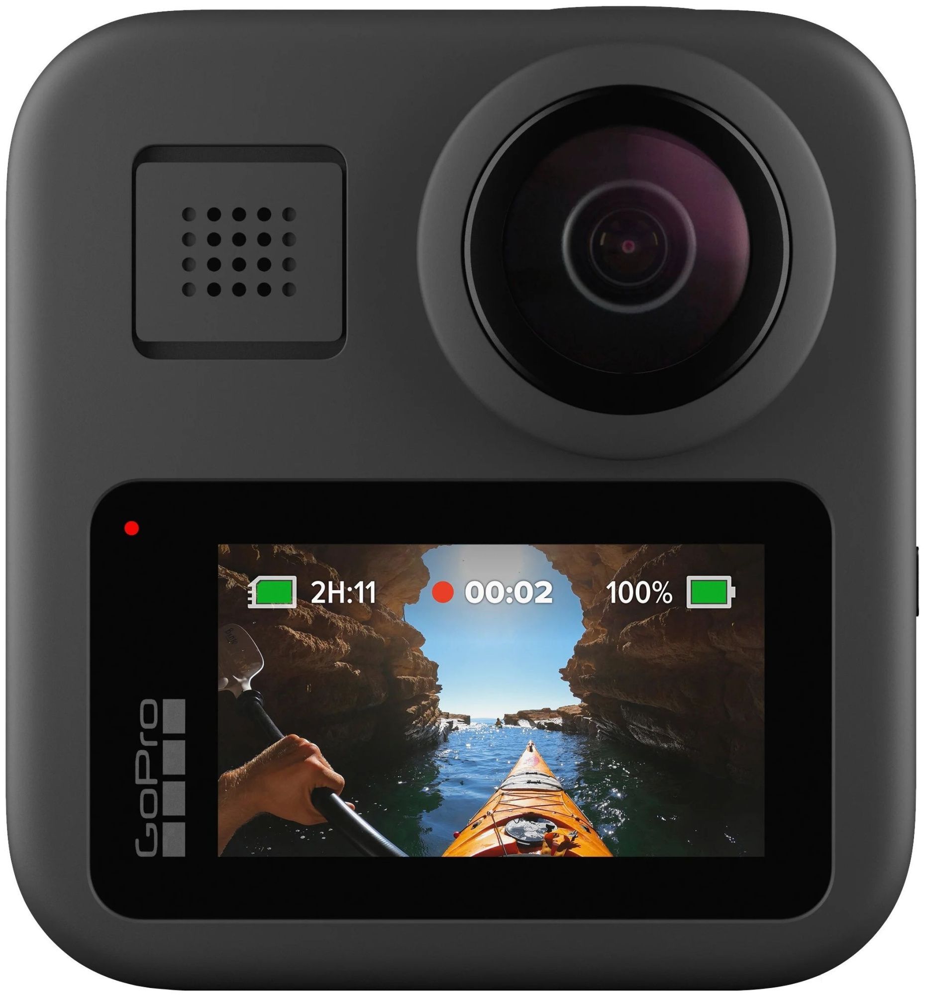 Экшн-камера GoPro MAX (CHDHZ-201-RW/CHDHZ-202-RX), 16.6МП, 4992x2496, черный