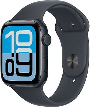 Умные часы Apple Watch SE 3 44mm (2025) Midnight Aluminum Case with Sport Band Midnight(полуночный синий)