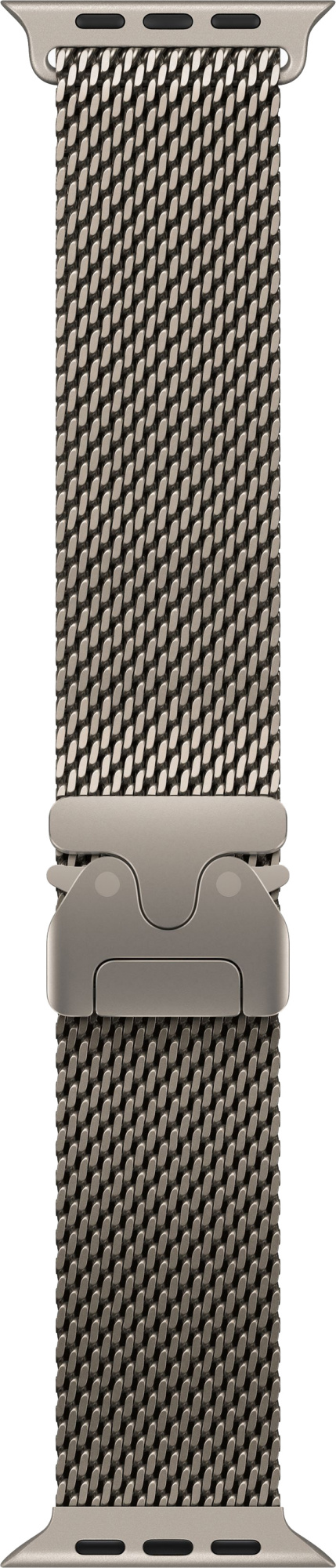 Apple Watch Ultra 2 (2024) 49mm Natural Titanium Case with Black Titanium Milanese Loop Large