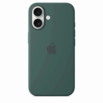 Чехол силиконовый MagSafe iPhone 16, зеленый