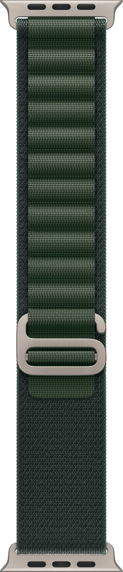 Apple Watch Ultra 2 (2024) 49mm Natural Titanium Case with Dark Green Alpine Loop Small