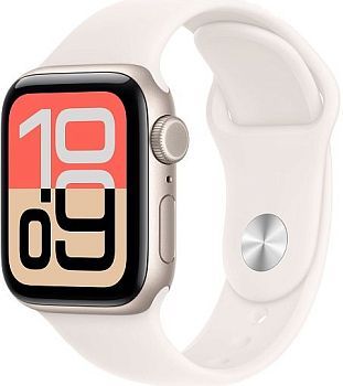 Умные часы Apple Watch SE 3 40mm (2025) Starlight Aluminum Case with Sport Band Light Blush(нежно розовый)