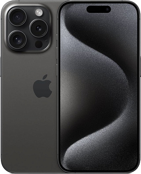 Смартфон Apple iPhone 15 Pro 128GB, Black Titanium (черный)