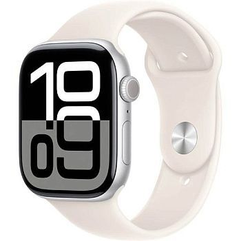 Умные часы Apple Watch Series 11 46mm Aluminum Case with Sport Band, Starlight(сияющая звезда)