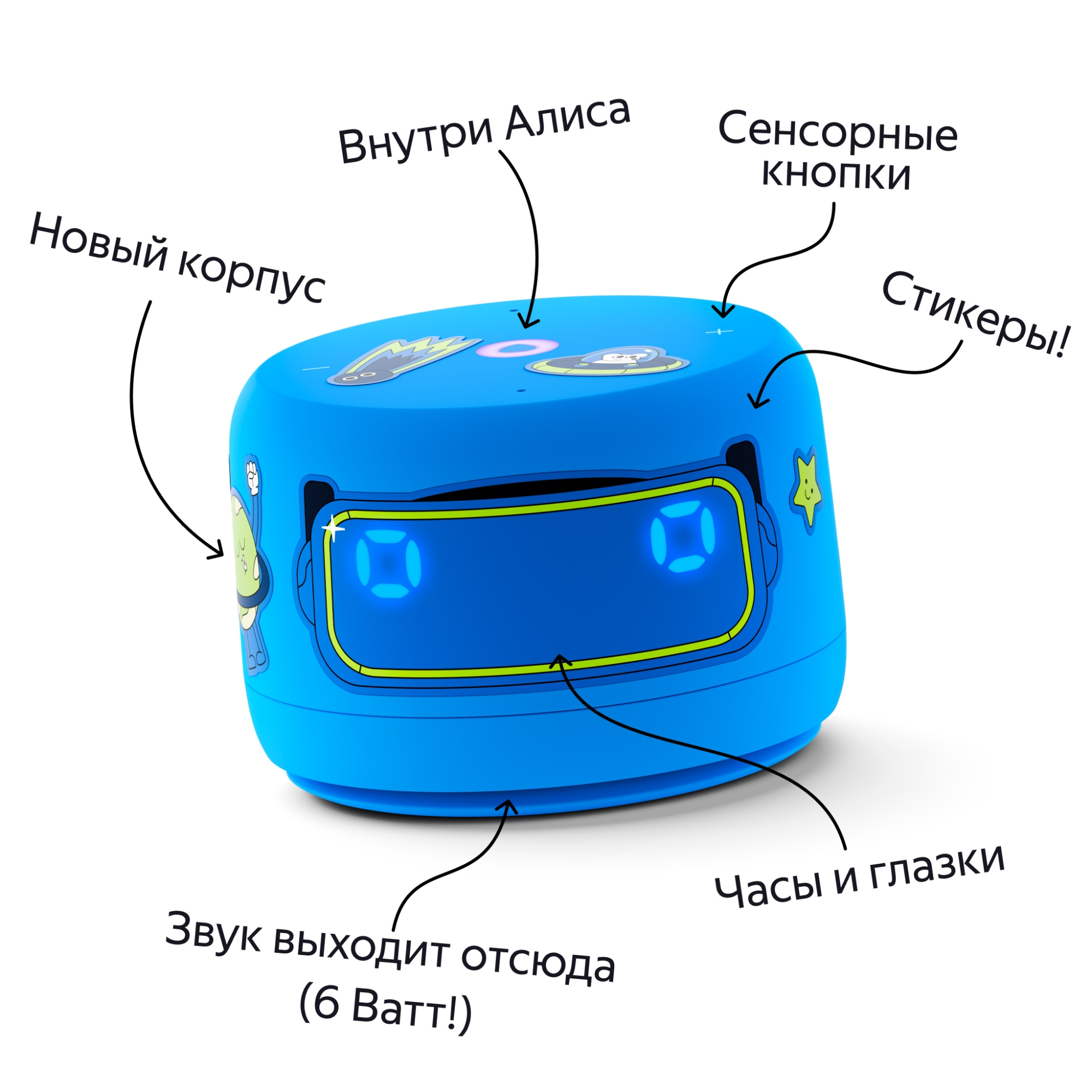 Яндекс Станция Лайт 2 с Алисой на YaGPT, синий