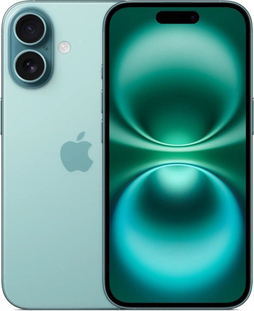 Смартфон Apple iPhone 16 256 ГБ Teal (Морская бирюза)