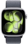 Умные часы Apple Watch Series 11 42 мм Silver Aluminum Case with Sport Loop Anchor Blue(холодный синий)