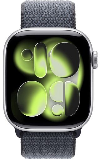 Умные часы Apple Watch Series 11 42 мм Silver Aluminum Case with Sport Loop Anchor Blue(холодный синий)
