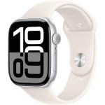 Умные часы Apple Watch Series 11 46 мм Aluminum Case with Sport Band, Starlight(сияющая звезда)