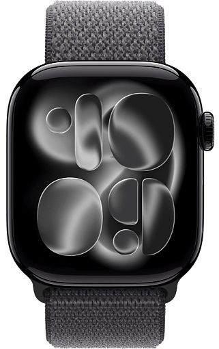 Умные часы Apple Watch Series 11 42 мм Jet Black Aluminum Case with Sport Loop Dark Gray(темно-серый)