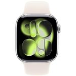 Умные часы Apple Watch Series 11 42 мм Aluminum Case with Sport Band, Starlight(сияющая звезда)