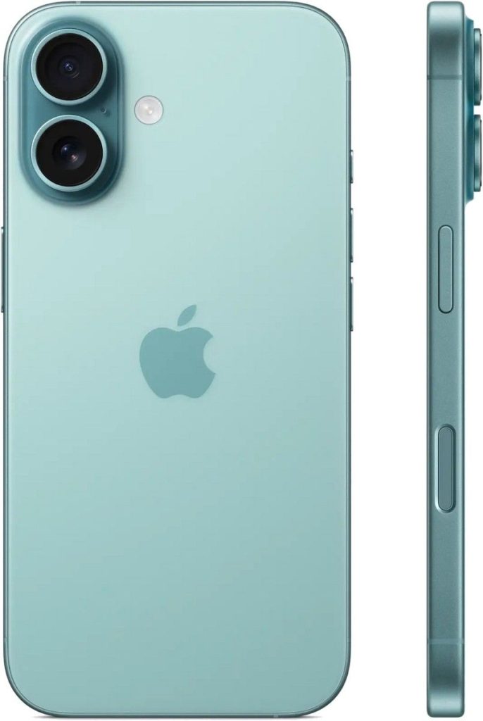 Смартфон Apple iPhone 16 256 ГБ Teal (Морская бирюза)