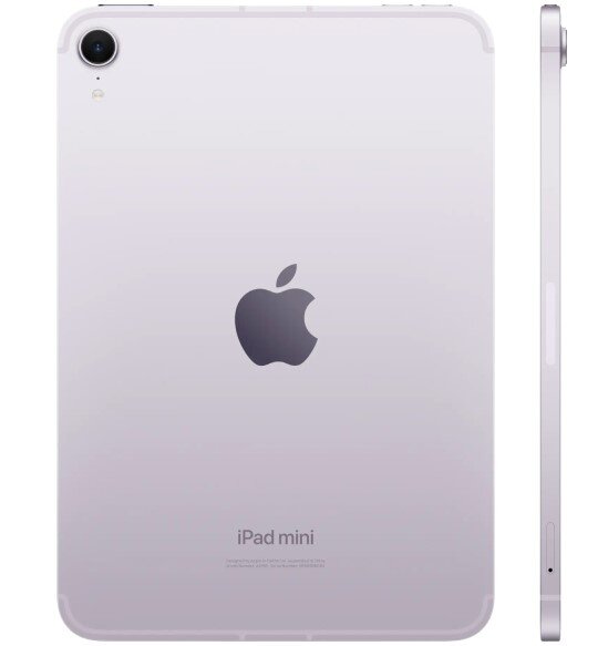 Планшет Apple iPad mini (2024) 128 ГБ Wi-Fi + Cellular Фиолетовый