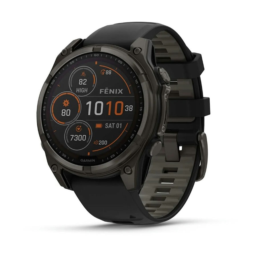 Умные часы Garmin Fenix 8 47 мм SOLAR Sapphire Carbon Gray DLC Ti...