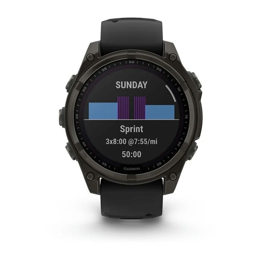 Умные часы Garmin Fenix 8 47 мм SOLAR Sapphire Carbon Gray DLC Ti...