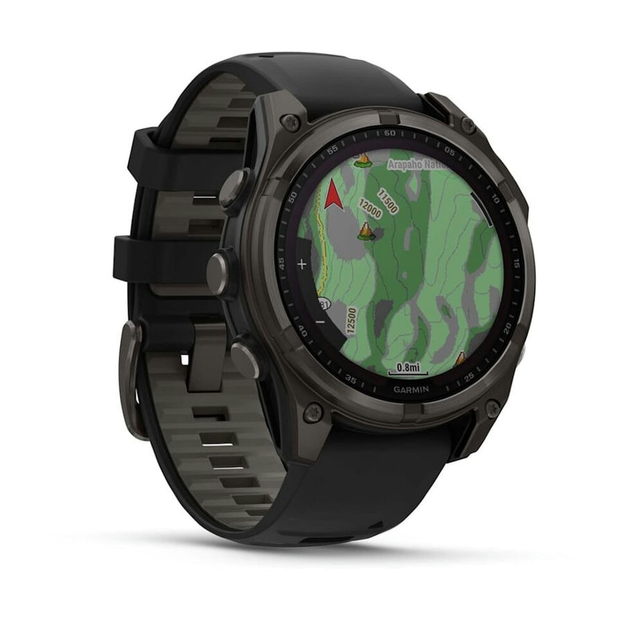 Умные часы Garmin Fenix 8 47 мм SOLAR Sapphire Carbon Gray DLC Ti...