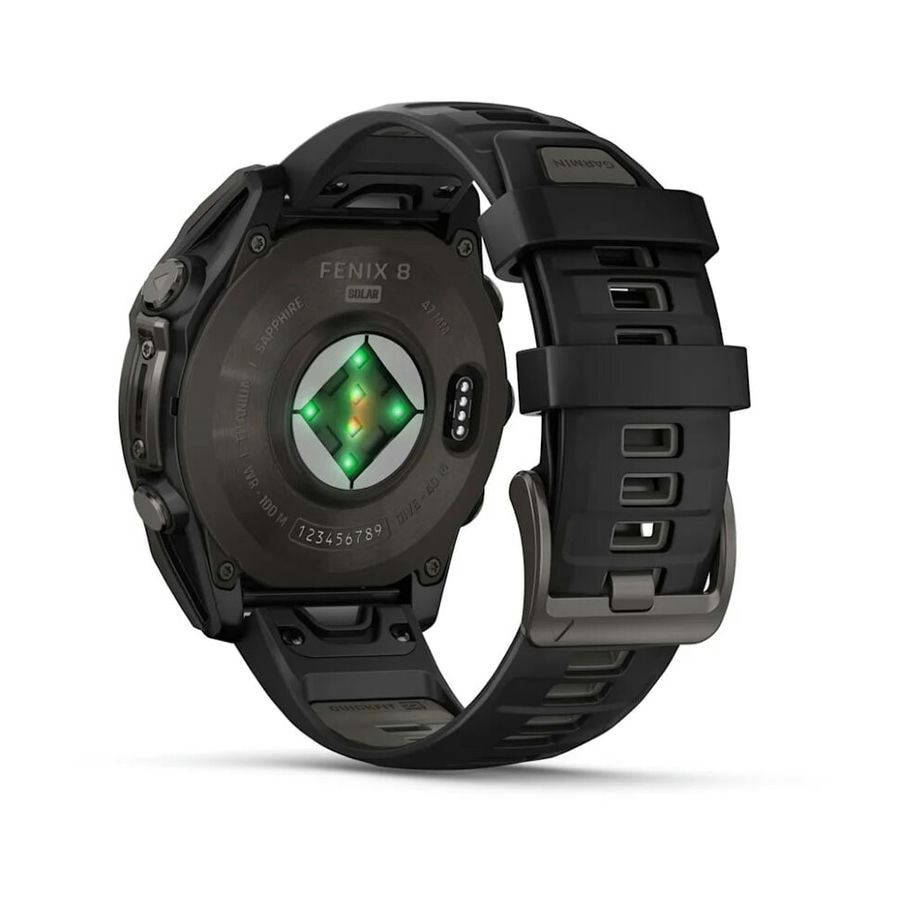 Умные часы Garmin Fenix 8 47 мм SOLAR Sapphire Carbon Gray DLC Ti...